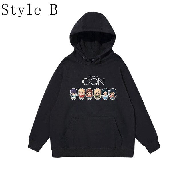 Kpop GFRIEND Album CON Printing Hoodies Sweatshirt Unisex