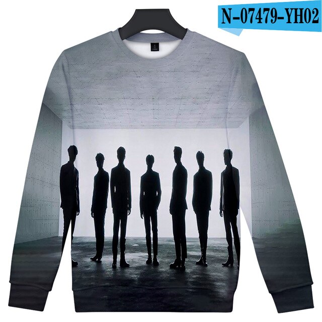 Kpop GOT7 Good Quality 3D Printed Trendy O-Neck Sweatshirt Women/Men Long Sleeve Sweatshirts Casual Harajuku Streetwear Clothes