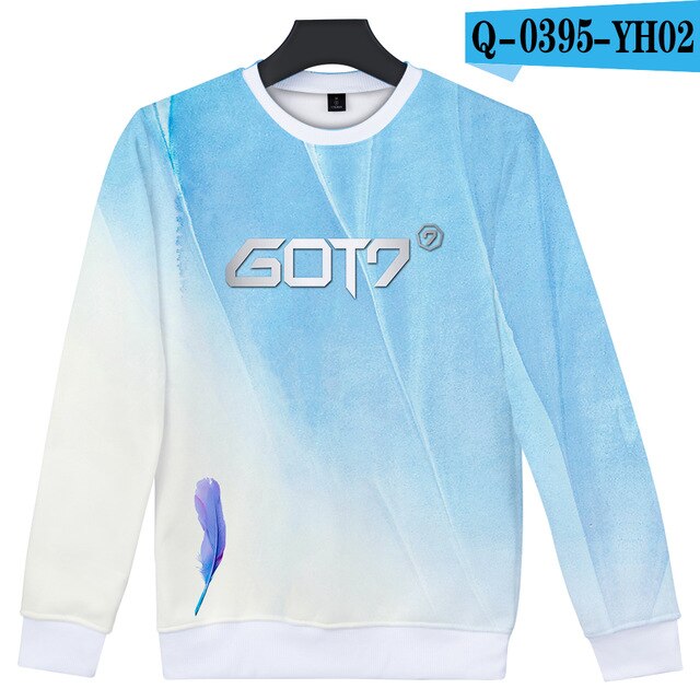 Kpop GOT7 Good Quality 3D Printed Trendy O-Neck Sweatshirt Women/Men Long Sleeve Sweatshirts Casual Harajuku Streetwear Clothes