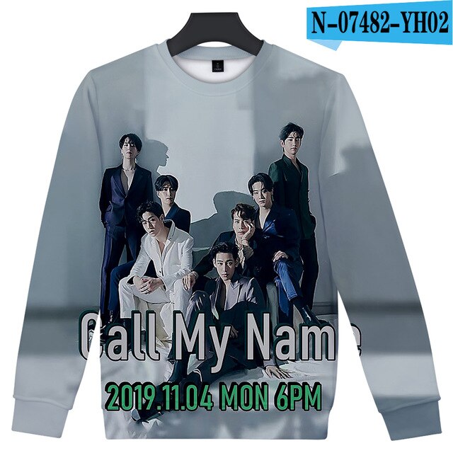 Kpop GOT7 Good Quality 3D Printed Trendy O-Neck Sweatshirt Women/Men Long Sleeve Sweatshirts Casual Harajuku Streetwear Clothes