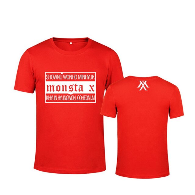 Monsta X Japanese Concert Album THE CLAN PART.2 GUILTY Cotton T-shirt K-POP T Shirts T-shirt