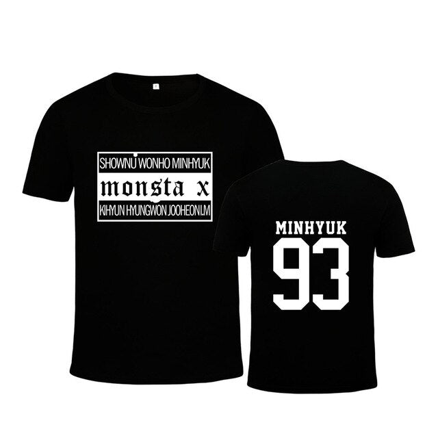 Monsta X Japanese Concert Album THE CLAN PART.2 GUILTY Cotton T-shirt K-POP T Shirts T-shirt