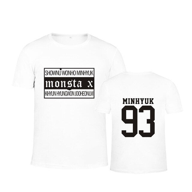 Monsta X Japanese Concert Album THE CLAN PART.2 GUILTY Cotton T-shirt K-POP T Shirts T-shirt