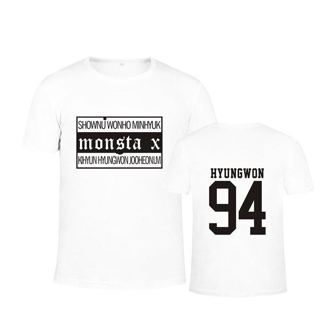 Monsta X Japanese Concert Album THE CLAN PART.2 GUILTY Cotton T-shirt K-POP T Shirts T-shirt