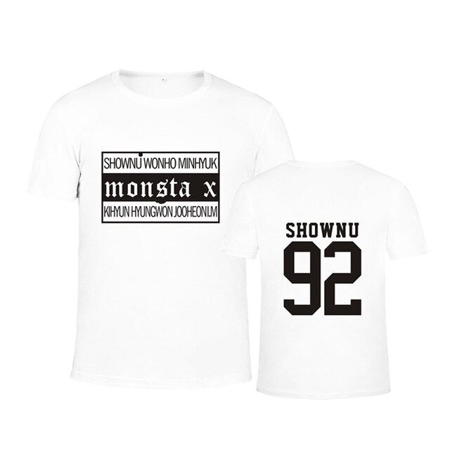 Monsta X Japanese Concert Album THE CLAN PART.2 GUILTY Cotton T-shirt K-POP T Shirts T-shirt
