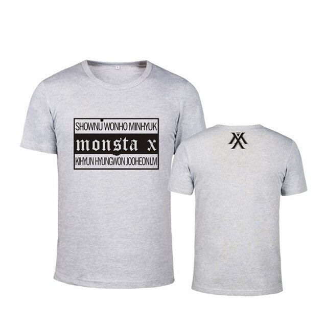 Monsta X Japanese Concert Album THE CLAN PART.2 GUILTY Cotton T-shirt K-POP T Shirts T-shirt