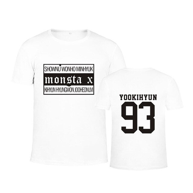 Monsta X Japanese Concert Album THE CLAN PART.2 GUILTY Cotton T-shirt K-POP T Shirts T-shirt