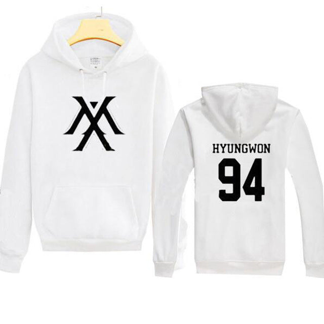 Kpop Monsta X Women Men  Sweatshirt K-pop Wonho YOOKIHYUN  I.M jooheon Fleece Hooded Tracksuit 4XL - Kpopshop