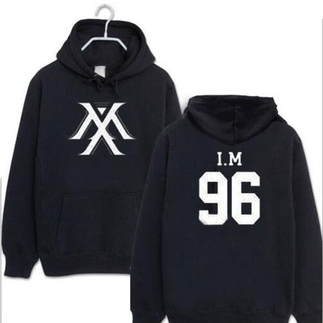 Kpop Monsta X Women Men  Sweatshirt K-pop Wonho YOOKIHYUN  I.M jooheon Fleece Hooded Tracksuit 4XL - Kpopshop