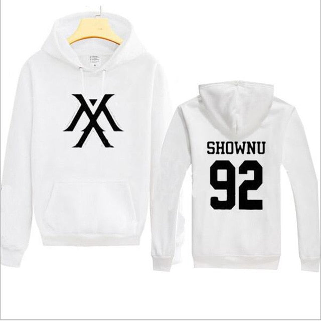 Kpop Monsta X Women Men  Sweatshirt K-pop Wonho YOOKIHYUN  I.M jooheon Fleece Hooded Tracksuit 4XL - Kpopshop