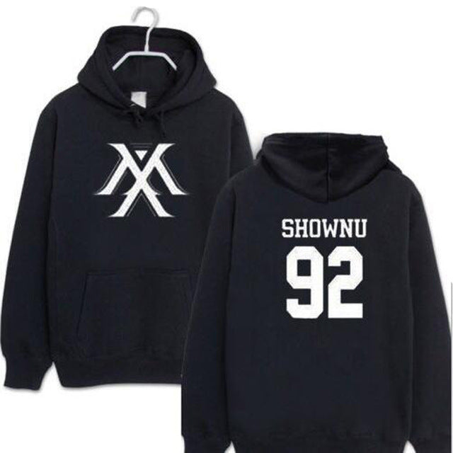 Kpop Monsta X Women Men  Sweatshirt K-pop Wonho YOOKIHYUN  I.M jooheon Fleece Hooded Tracksuit 4XL - Kpopshop