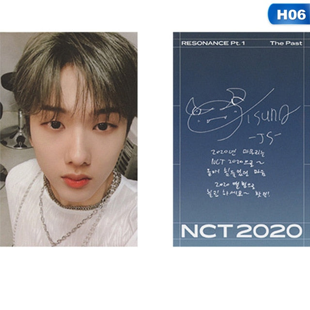 Kpop NCT 2021 RESONANCE Pt. 1 LOMO Card The Same Self-made Small Card Signature Card For Fans Collection Stationery