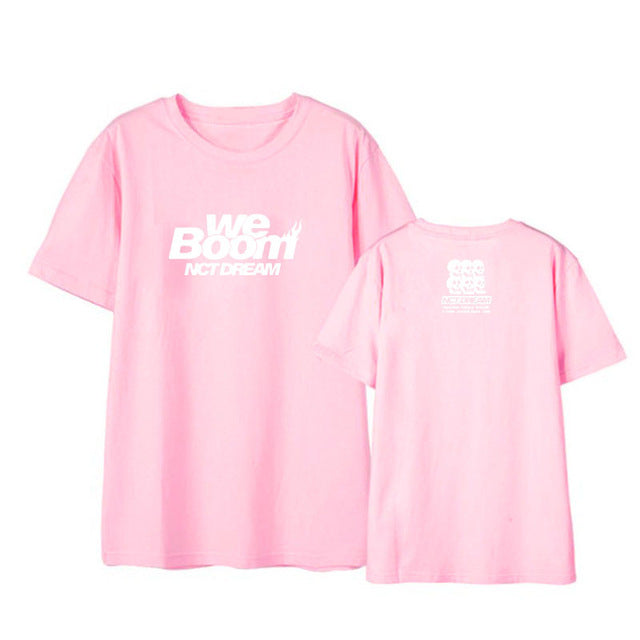Kpop NCT DREAM We Boom Album Shirts Streetwear Loose Tshirt T Shirt Short Sleeve Tops T-shirt - Kpopshop