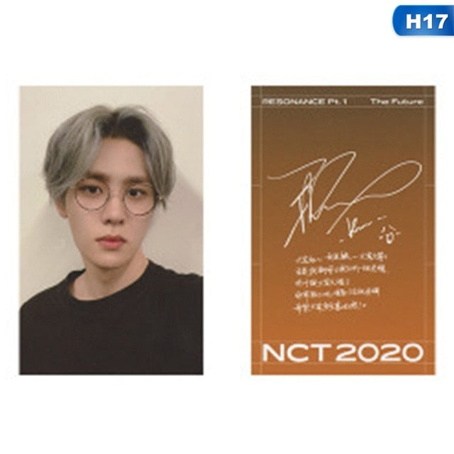 Kpop NCT RESONANCE Pt. 1 LOMO Card Photocard Self Made Cards Orange Signature Small Card For Fans Collection Stationery