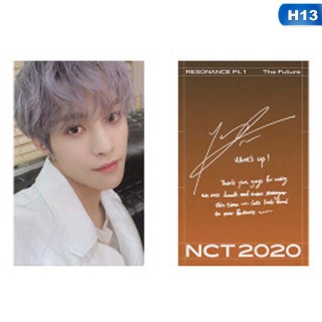Kpop NCT RESONANCE Pt. 1 LOMO Card Photocard Self Made Cards Orange Signature Small Card For Fans Collection Stationery