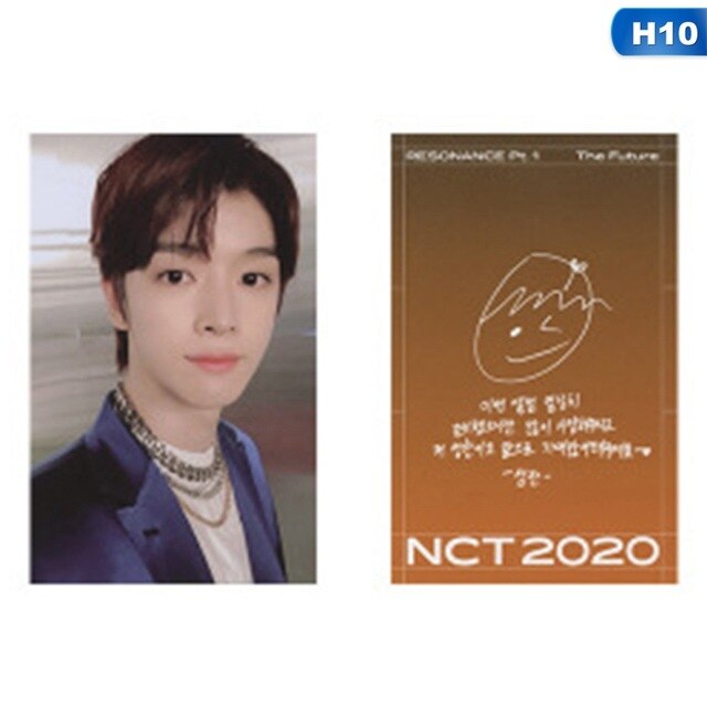 Kpop NCT RESONANCE Pt. 1 LOMO Card Photocard Self Made Cards Orange Signature Small Card For Fans Collection Stationery