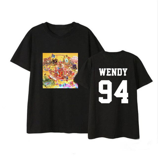 Kpop Red Velvet mini 4 Album Shirts Streetwear Loose Tshirt T Shirt Short Sleeve Tops T-shirt - Kpopshop