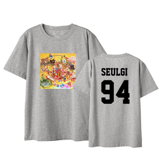 Kpop Red Velvet mini 4 Album Shirts Streetwear Loose Tshirt T Shirt Short Sleeve Tops T-shirt - Kpopshop