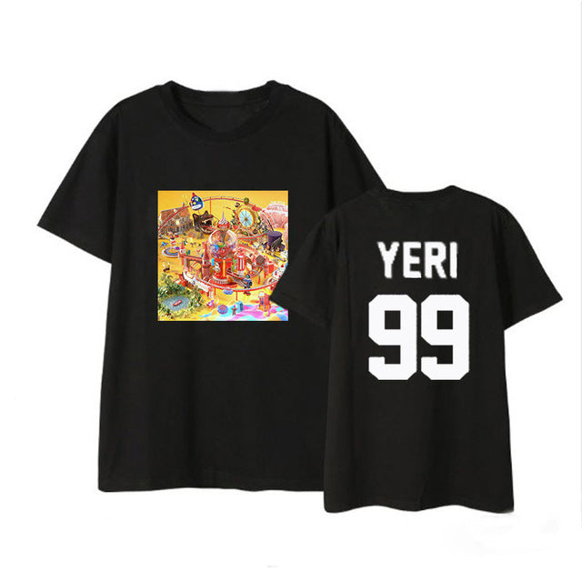 Kpop Red Velvet mini 4 Album Shirts Streetwear Loose Tshirt T Shirt Short Sleeve Tops T-shirt - Kpopshop