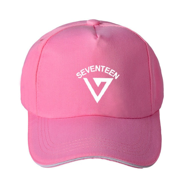 Kpop SEVENTEEN  ONE Cotton Caps Boy Spring Autumn Baseball Hat Sunhat  Outwear