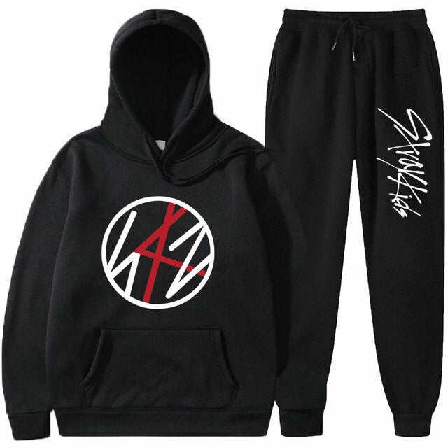 Kpop Stray Kids Hoodies Sets Women Streatwear Sweatshirt Teens Pullover Hoodie Casual Clothing Long Sleeve Hoodie Winter Clothes