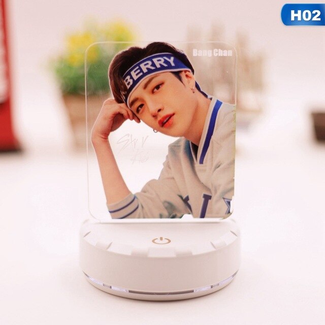 Kpop Stray Kids Led Night Light 7 Team  Kids Bedroom Nightlight  3d Lamp Child Xmas Gift For Fans