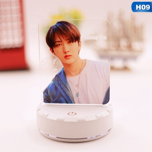 Kpop Stray Kids Led Night Light 7 Team  Kids Bedroom Nightlight  3d Lamp Child Xmas Gift For Fans