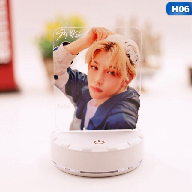 Kpop Stray Kids Led Night Light 7 Team  Kids Bedroom Nightlight  3d Lamp Child Xmas Gift For Fans