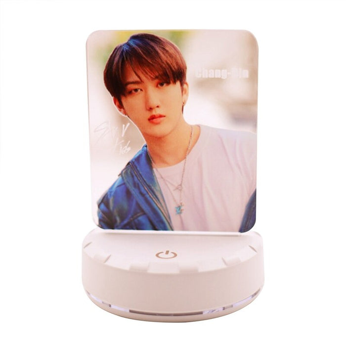 Kpop Stray Kids Led Night Light 7 Team  Kids Bedroom Nightlight  3d Lamp Child Xmas Gift For Fans