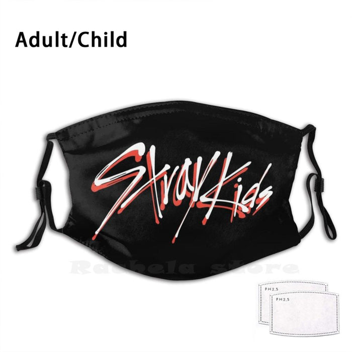 Kpop Stray Kids Mask Print Washable Filter Funny Mouth Stray Kids God S Menu Stray Kids God S Menu Stray Kids Go Live Stray