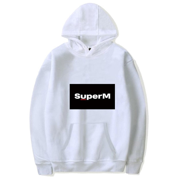 Kpop SuperM Hoodie Women Men Pullover Cap Hoodie Sweatshirt Tops