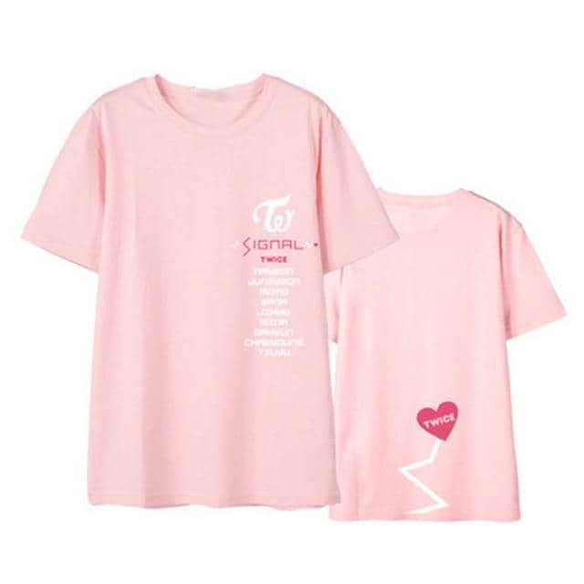Kpop Newest Kpop TWICE SIGNAL Album Shirts K-POP Casual Cotton Clothes Tshirt T Shirt Short Sleeve Tops T-shirt DX440 that you'll fall in love with. At an affordable price at KPOPSHOP, We sell a variety of Kpop TWICE SIGNAL Album Shirts K-POP Casual Cotton Clothes Tshirt T Shirt Short Sleeve Tops T-shirt DX440 with Free Shipping.