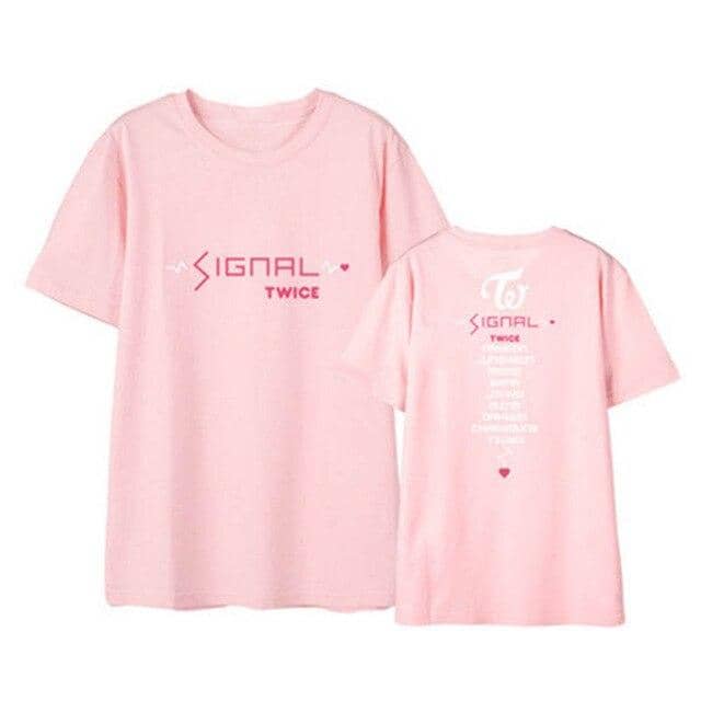 Kpop Newest Kpop TWICE SIGNAL Album Shirts K-POP Casual Cotton Clothes Tshirt T Shirt Short Sleeve Tops T-shirt DX440 that you'll fall in love with. At an affordable price at KPOPSHOP, We sell a variety of Kpop TWICE SIGNAL Album Shirts K-POP Casual Cotton Clothes Tshirt T Shirt Short Sleeve Tops T-shirt DX440 with Free Shipping.