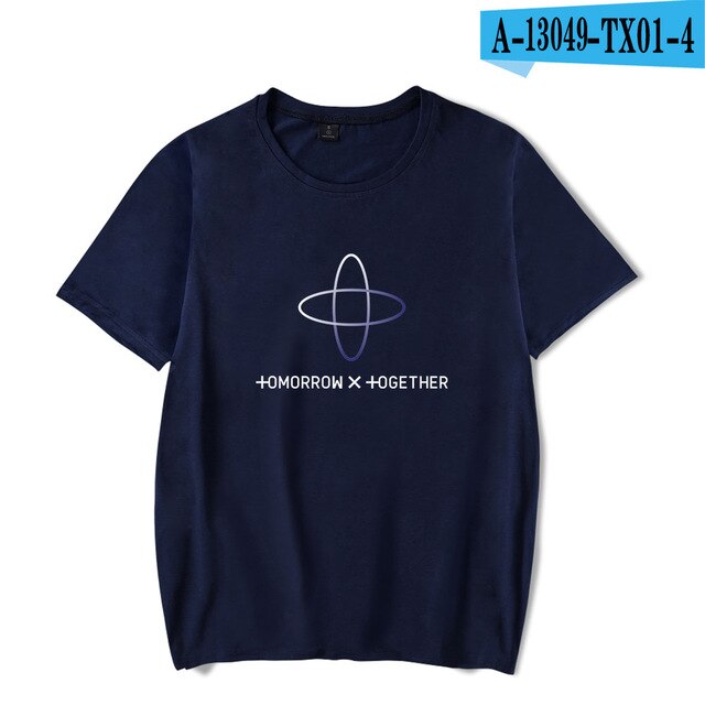 Kpop TXT TOMORROW X TOGETHER Group Logo YEONJUN Tee Shirts Summer Casual Clothes T-shirt Short Sleeve fashion Printde T-Shirts