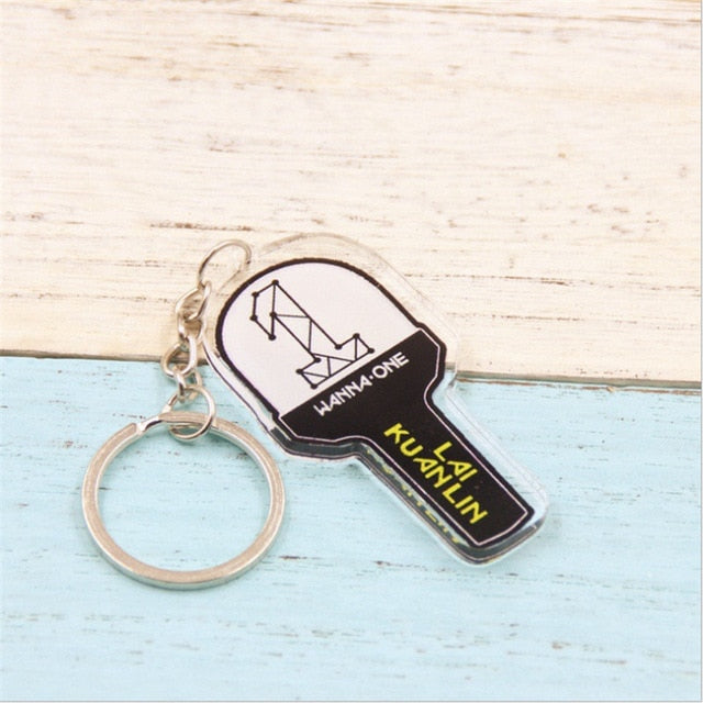 Kpop Wanna One Album KANG DANIEL PARK JI HOON Key Chain Concert Lamp Light Sticks