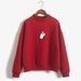 Kpop New Turtleneck Women Funny Gesture Pullover Sudaderas Mujer - Kpopshop