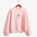 Kpop New Turtleneck Women Funny Gesture Pullover Sudaderas Mujer - Kpopshop