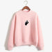 Kpop New Turtleneck Women Funny Gesture Pullover Sudaderas Mujer - Kpopshop