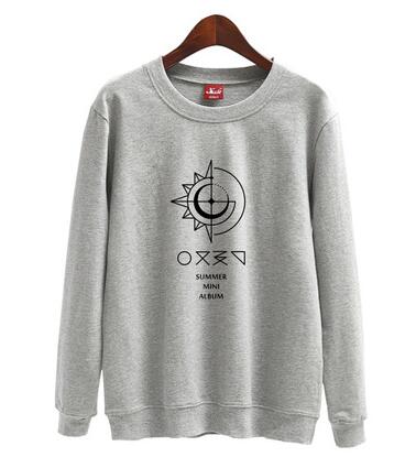 Kpop gfriend summer mini album cover same printing o neck pullover hoodies