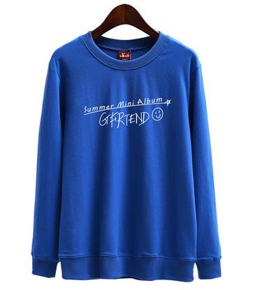 Kpop gfriend summer mini album cover same printing o neck pullover hoodies