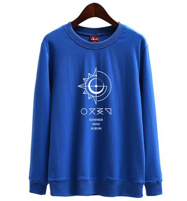 Kpop gfriend summer mini album cover same printing o neck pullover hoodies