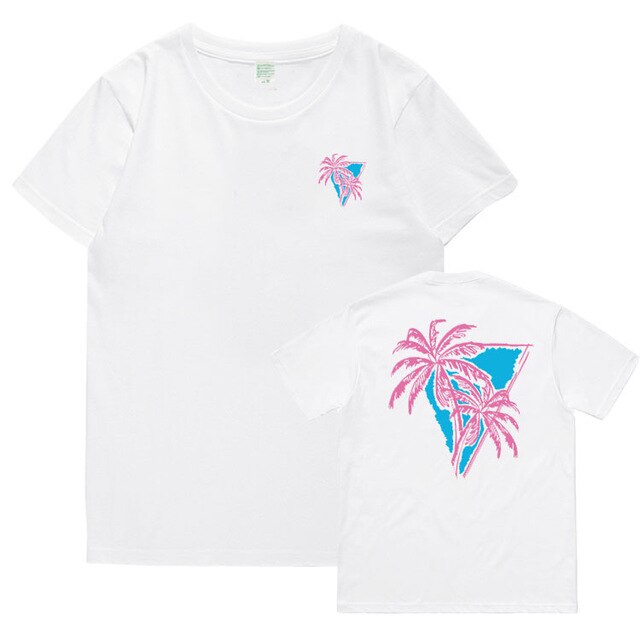 Kpop GOT7 same cartoon trees printing o neck T-Shirt - Kpopshop