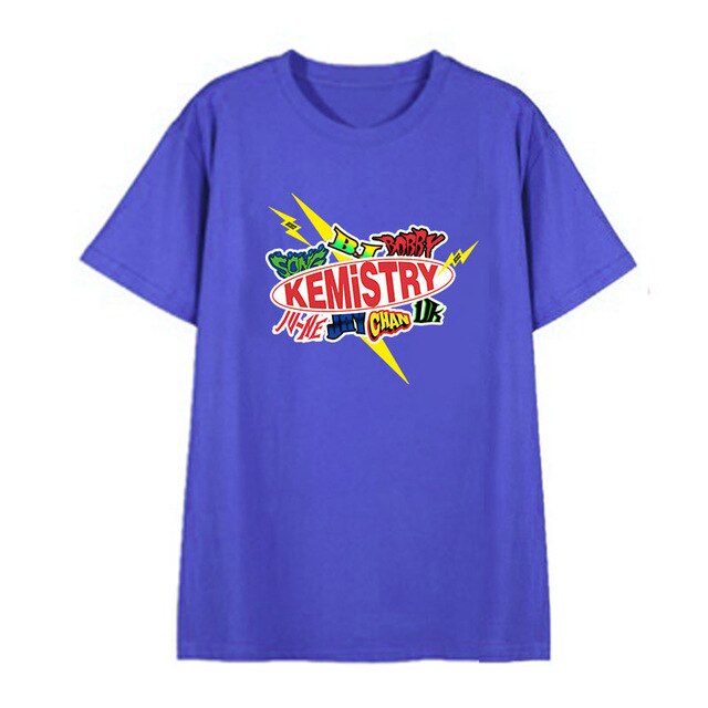 Kpop iKON 2019 Japan KEMISTRY Album Fashion Shirts Streetwear Loose Tshirt T Shirt Short Sleeve Tops T-shirt - Kpopshop