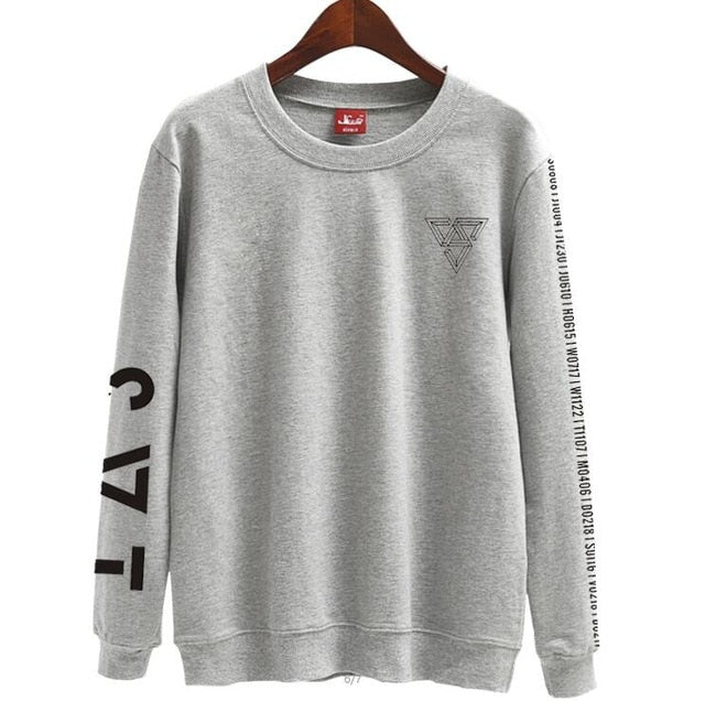Seventeen japan arena svt concertame printing o neck thin Sweatshirt tshirtpring autumn unisex loose pullover hoodies - Kpopshop