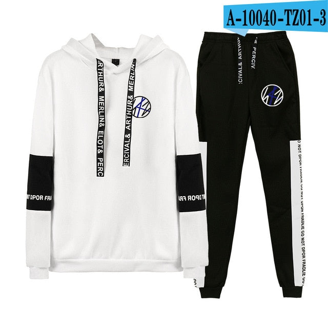 Kpop stray kids Hoodies/Sweatshirt I am who Album Women Men Autumn Spring Hip Pop StrayKids Pullover 2 Pieces Set Tracksuit