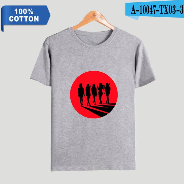 Red Velvet Kpop Printed 100% Cotton T-shirts Men Summer Short Sleeve Casual T-shirts 2021 Fashion Streetwear Clothes