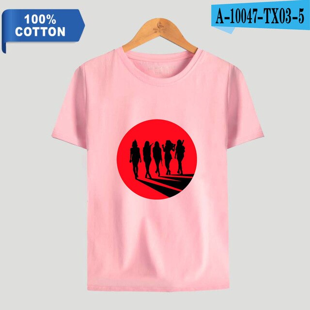Red Velvet Kpop Printed 100% Cotton T-shirts Men Summer Short Sleeve Casual T-shirts 2021 Fashion Streetwear Clothes