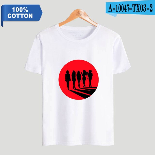 Red Velvet Kpop Printed 100% Cotton T-shirts Men Summer Short Sleeve Casual T-shirts 2021 Fashion Streetwear Clothes