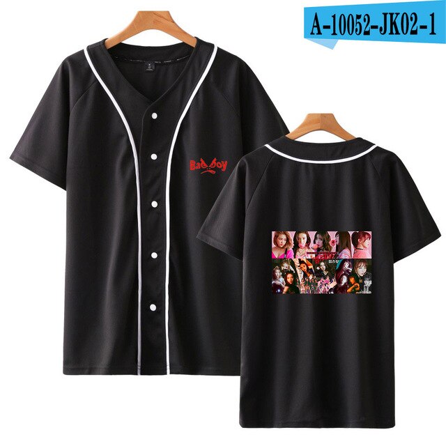 Red Velvet Kpop Printed Baseball T-shirts Women/Men Summer Short Sleeve Casual T-shirts 2021 Trendy Style Tee Shirts