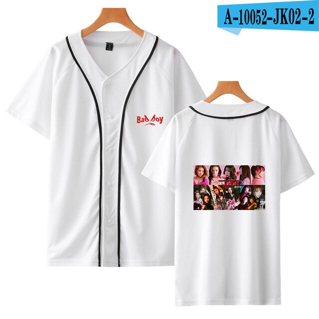 Red Velvet Kpop Printed Baseball T-shirts Women/Men Summer Short Sleeve Casual T-shirts 2021 Trendy Style Tee Shirts
